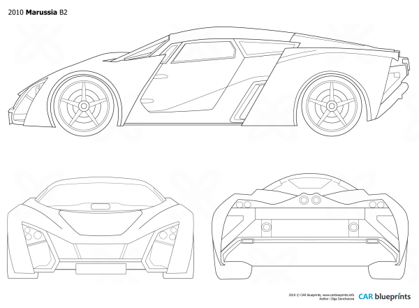 Marussia b2 Blueprint