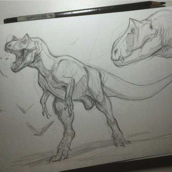 Анатомия динозавров для художников