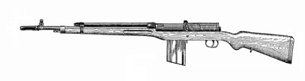 Боковая проекция ППШ 41