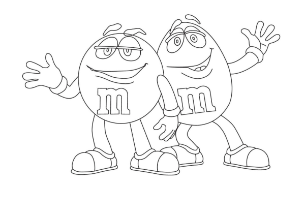 Раскраска m m's