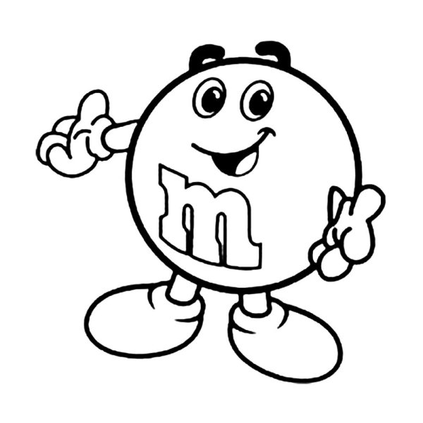 M&MS раскраска