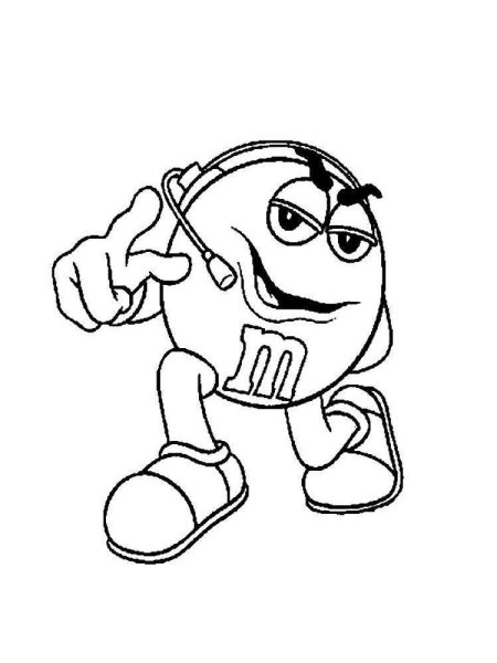 M&MS раскраска