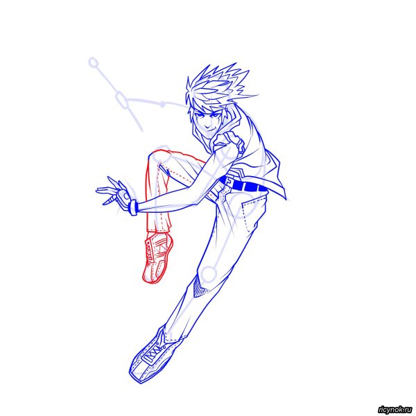 Рисуем движения аниме