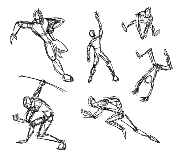 Динамические боевые позы