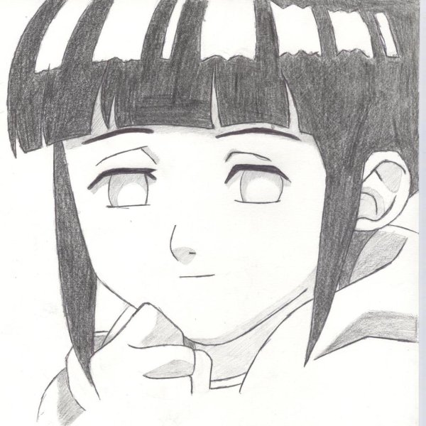 Хината Хьюга для срисовки
