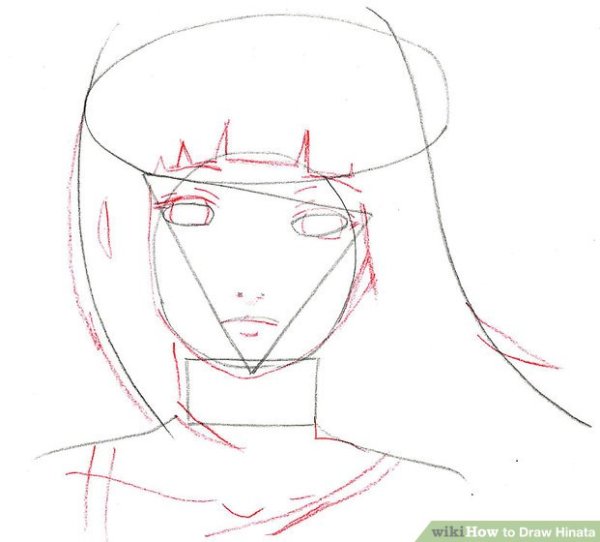 Нарисовать хинату по шагам