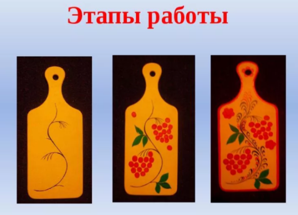 Хохломская роспись старшая группа