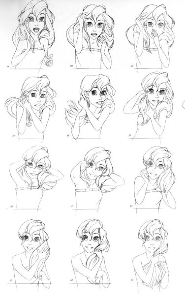 Скетчи в стиле Дисней