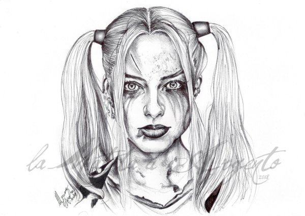 Харли Квинн Квинн для срисовки