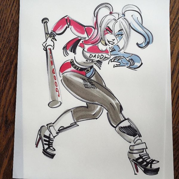 Харли Квинн скетчбук