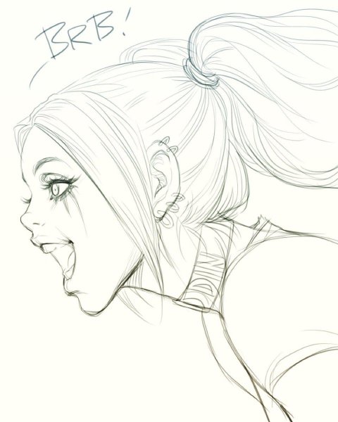 Харли Квинн скетч