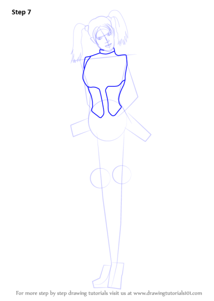 Как рисовать Харли Квинн поэтапно