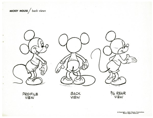 Схема рисования Микки Мауса