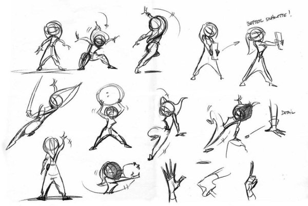 Эскиз персонажа для анимации