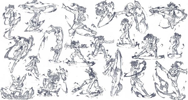 Позы для боя референс