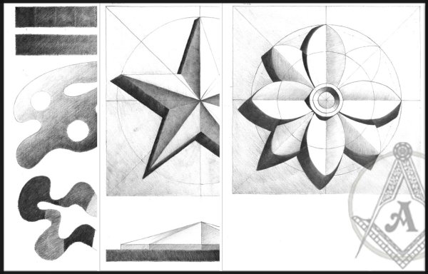 Гипсовая розетка рисунок