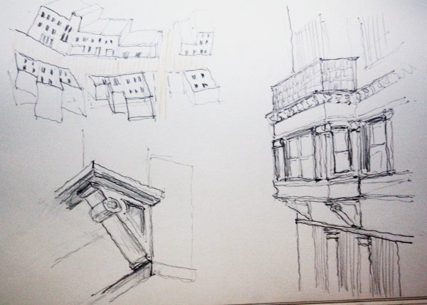 Зарисовка балкона