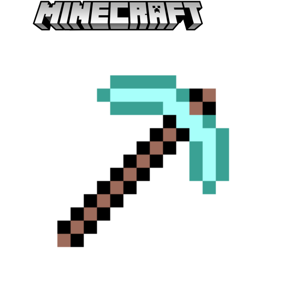 Трафарет кирки из МАЙНКРАФТА