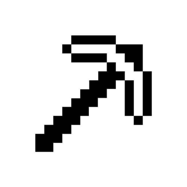 Распечатка кирки из МАЙНКРАФТА