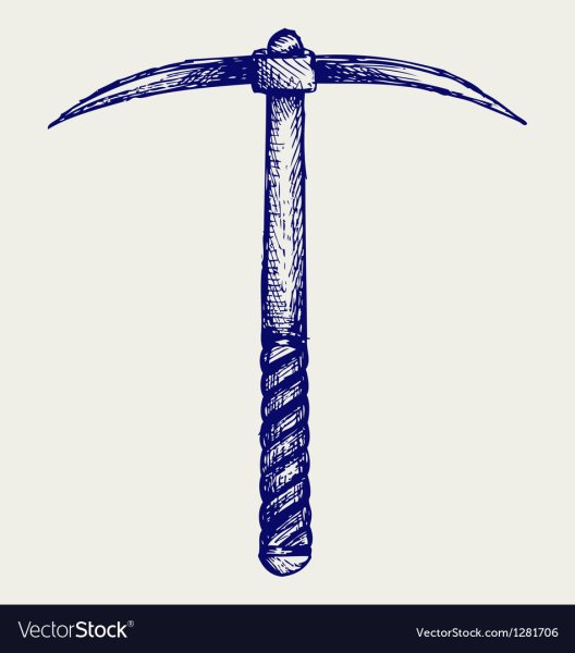 Металлическая кирка раст