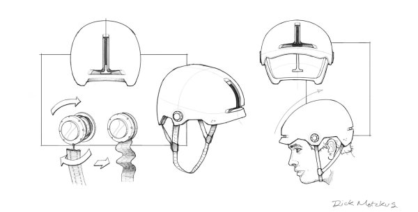 Чертеж велосипедного шлема