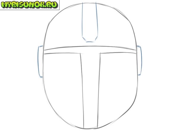 Легкий нарисованный шлем