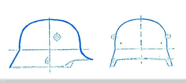 Каска м40 чертеж