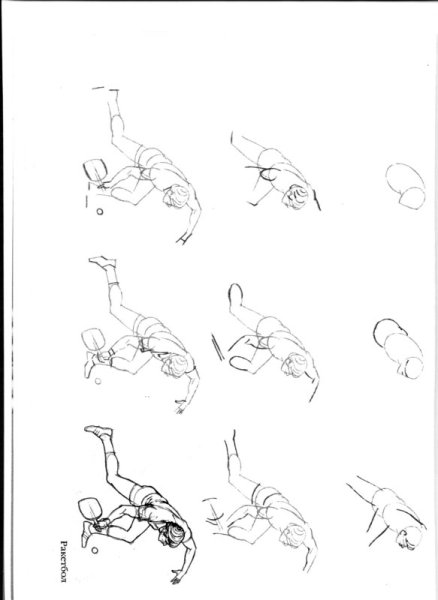 Дети спортсмены рисование пошагово