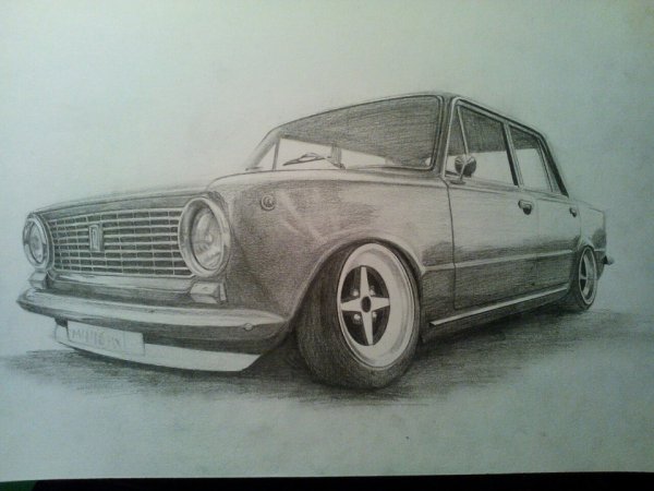 ВАЗ 2101 карандашом