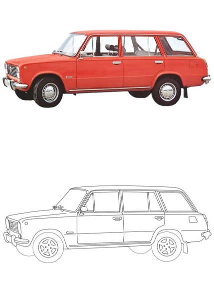 ВАЗ 2102 чертеж