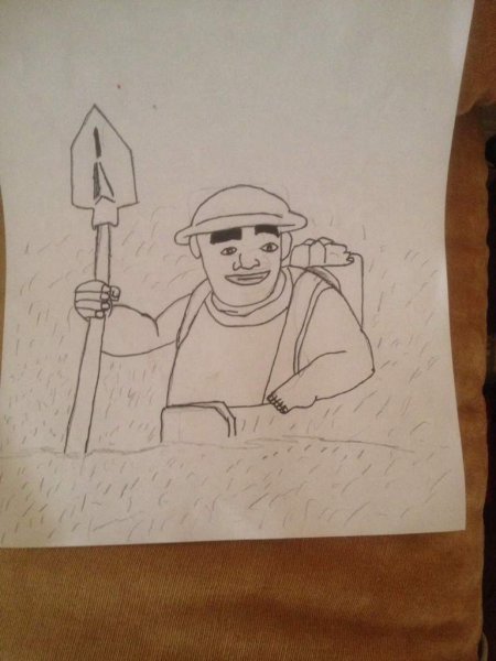 Раскраска шахтеры в шахте