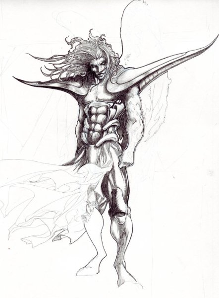 Демон Люцифер скетч