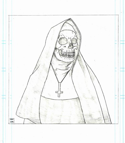 Раскраска монахиня