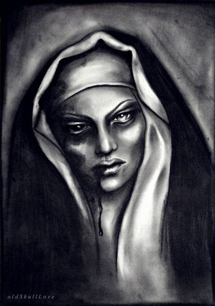Монашка карандашом