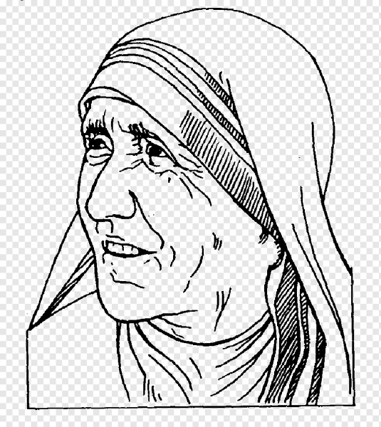 Раскраска мать Тереза