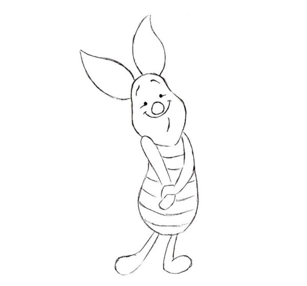 Как нарисовать пяточка из Винни пуха