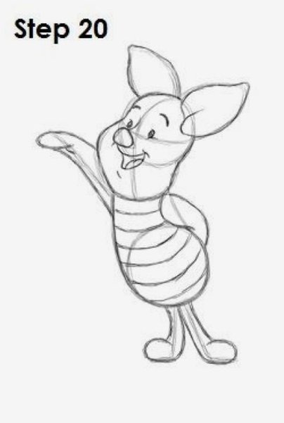 Нарисовать пяточка карандашом