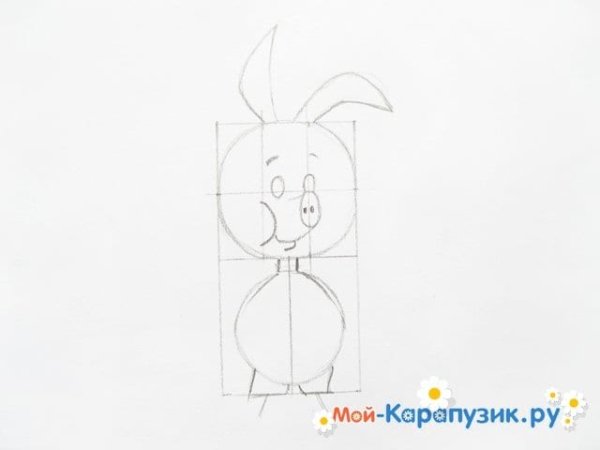 Пятачок рисунок поэтапно