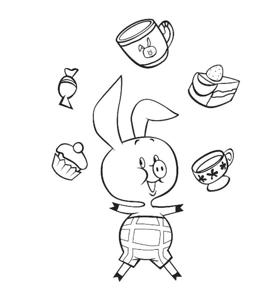 Раскраска Пятачок из Винни пуха