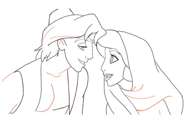 Джин алладин раскраска