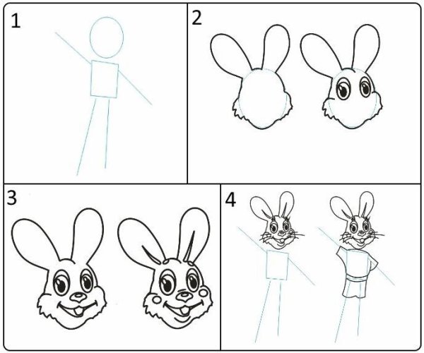 Заяц из ну погоди рисунок