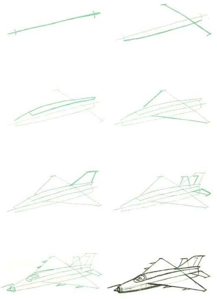 Поэтапное рисование боевой техники