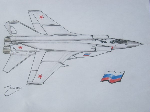 Рисование истребитель