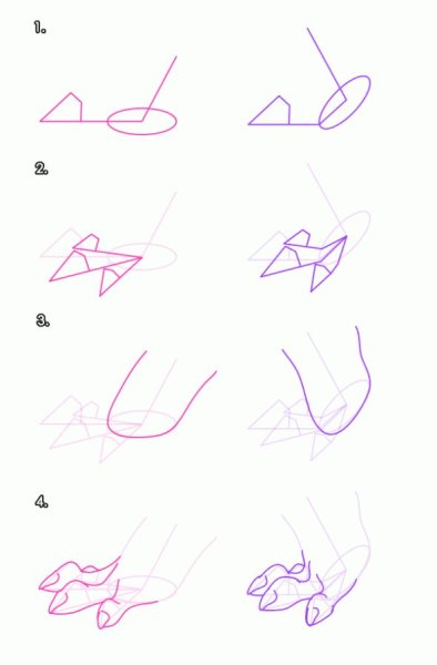 Нарисовать ласку пошагово