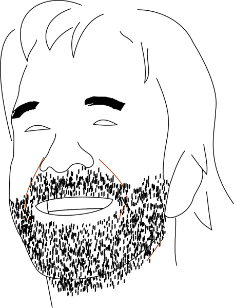 Рисование бороды