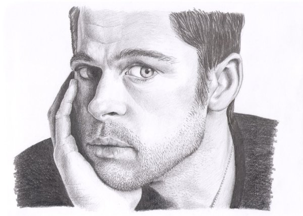Рисунок карандашом портрет мужчины