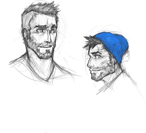 Парень с бородой референс