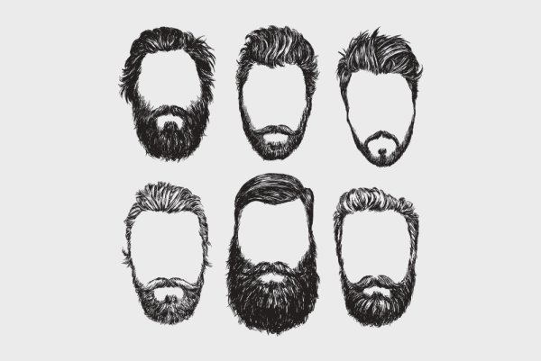 Нарисованная борода