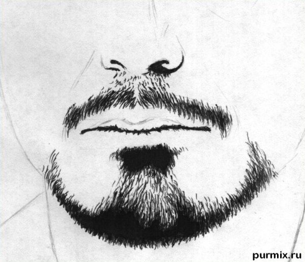 Парень с бородой референс