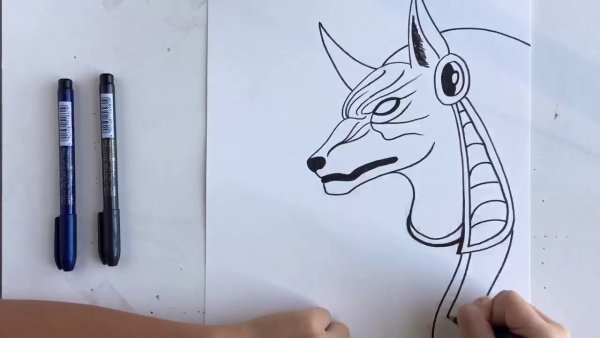 Боги Египта карандашом